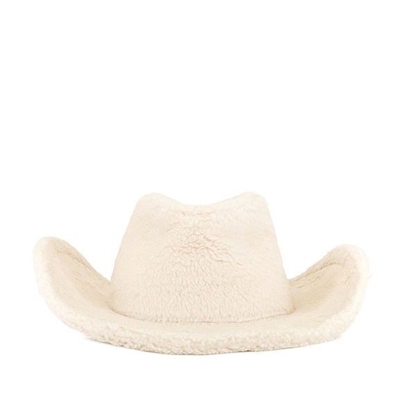 CLOSET CLOSING Revolve Lamarque Layda Cowboy Hat in Bone OS - Picture 2 of 5